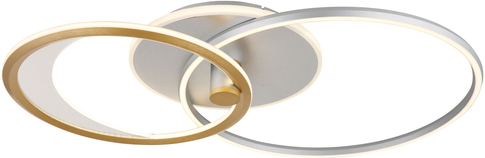 Globo Lighting Umbra lampa podsufitowa 1x40 W biała-złota-srebrna 67333-40
