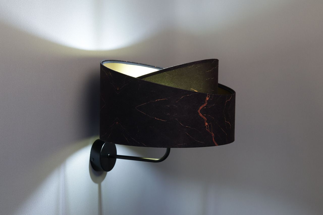 BPS Koncept Galaxy kinkiet 1x60 W czarny-złoty 060K-G-137CZ