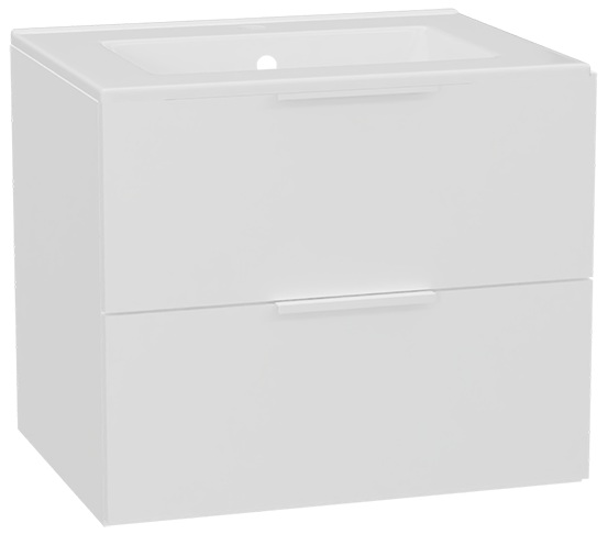 Zestaw Excellent Tuto 2.0 szafka 60 cm podumywalkowa wisząca z umywalką As biały MLEX.2172.K.60.0236.WHWH