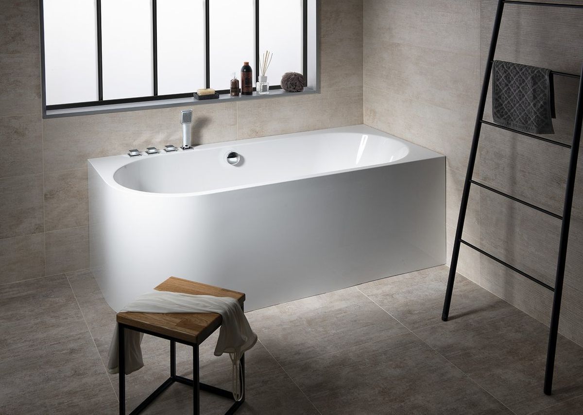 Polysan Astra Monolith wanna narożna 160x75 cm prawa biała 34611M