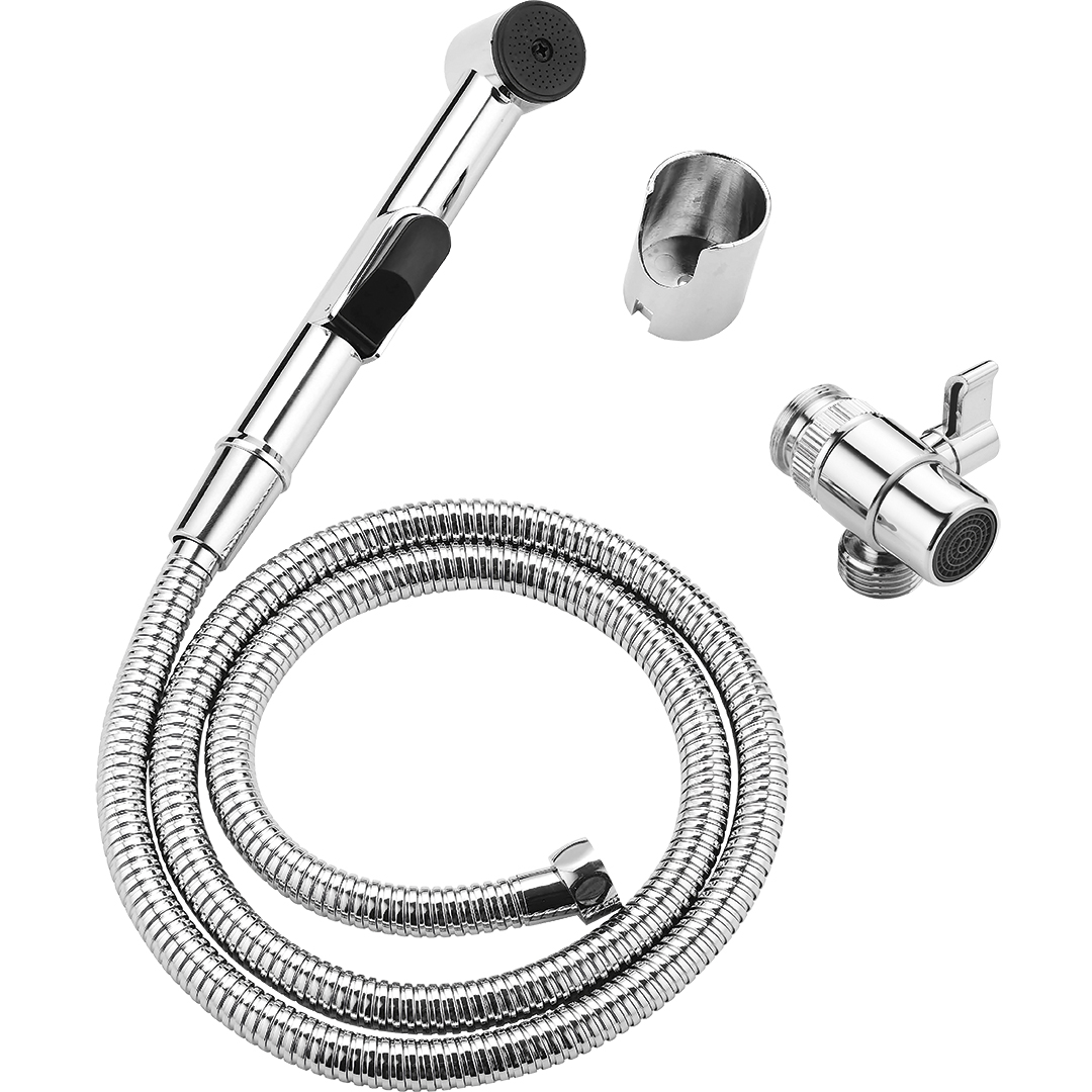 Laveo Fen zestaw słuchawki bidetowej chrom NAF01PD - Wysyłka w 24h