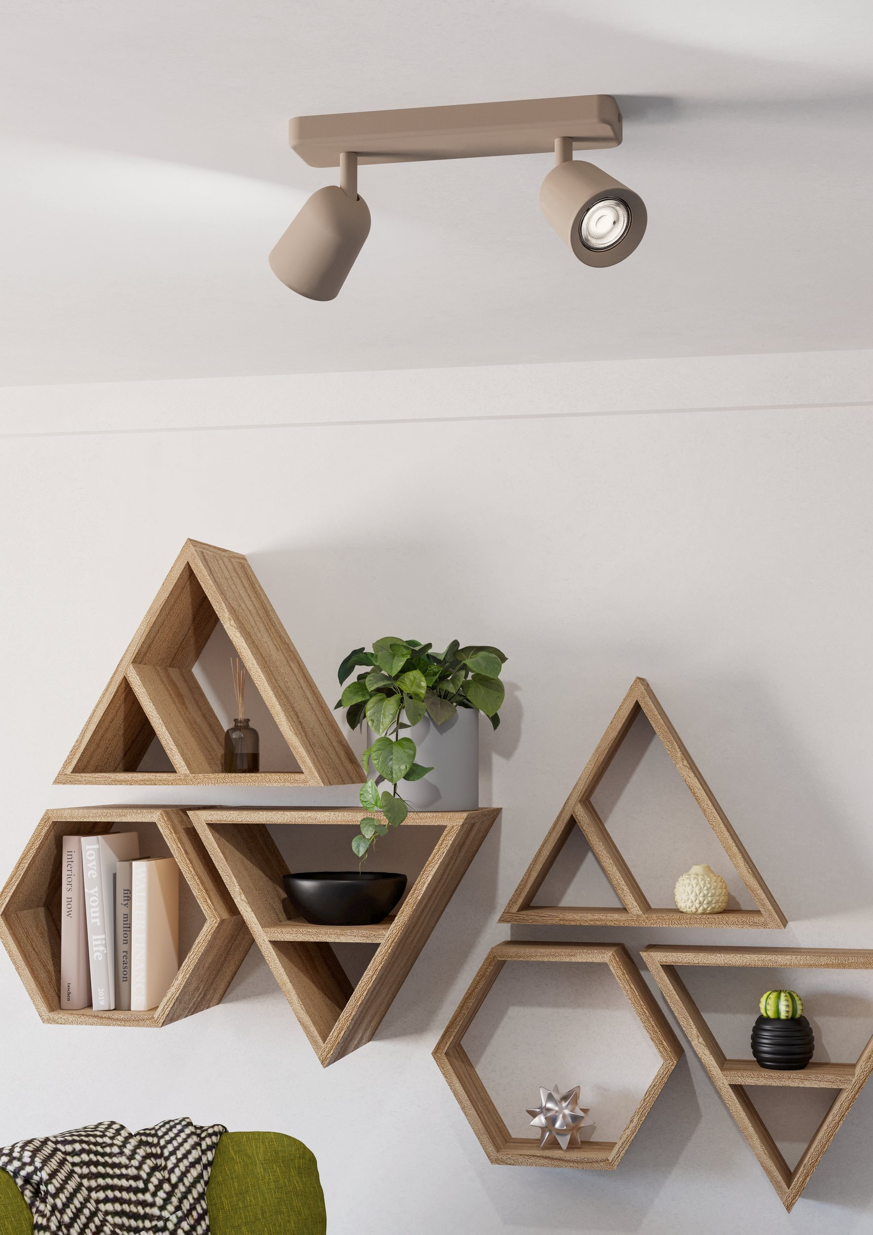 Eglo Camaldoli lampa podsufitowa 2x10 W beżowa 902344