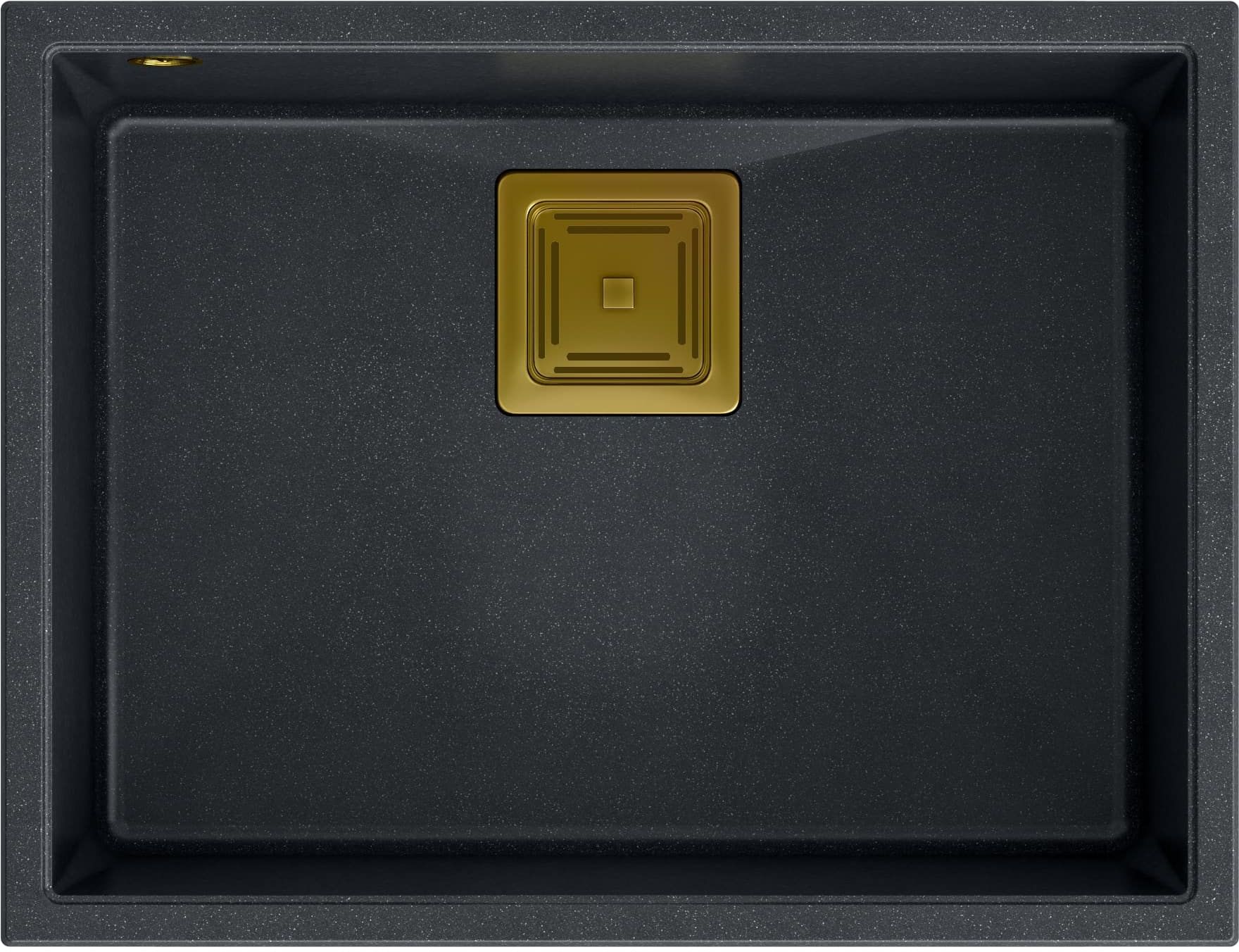 Quadron David 50 komora podwieszana 55x42 cm black diamond/złoty HQD5542U8-G1 - Wysyłka w 24h