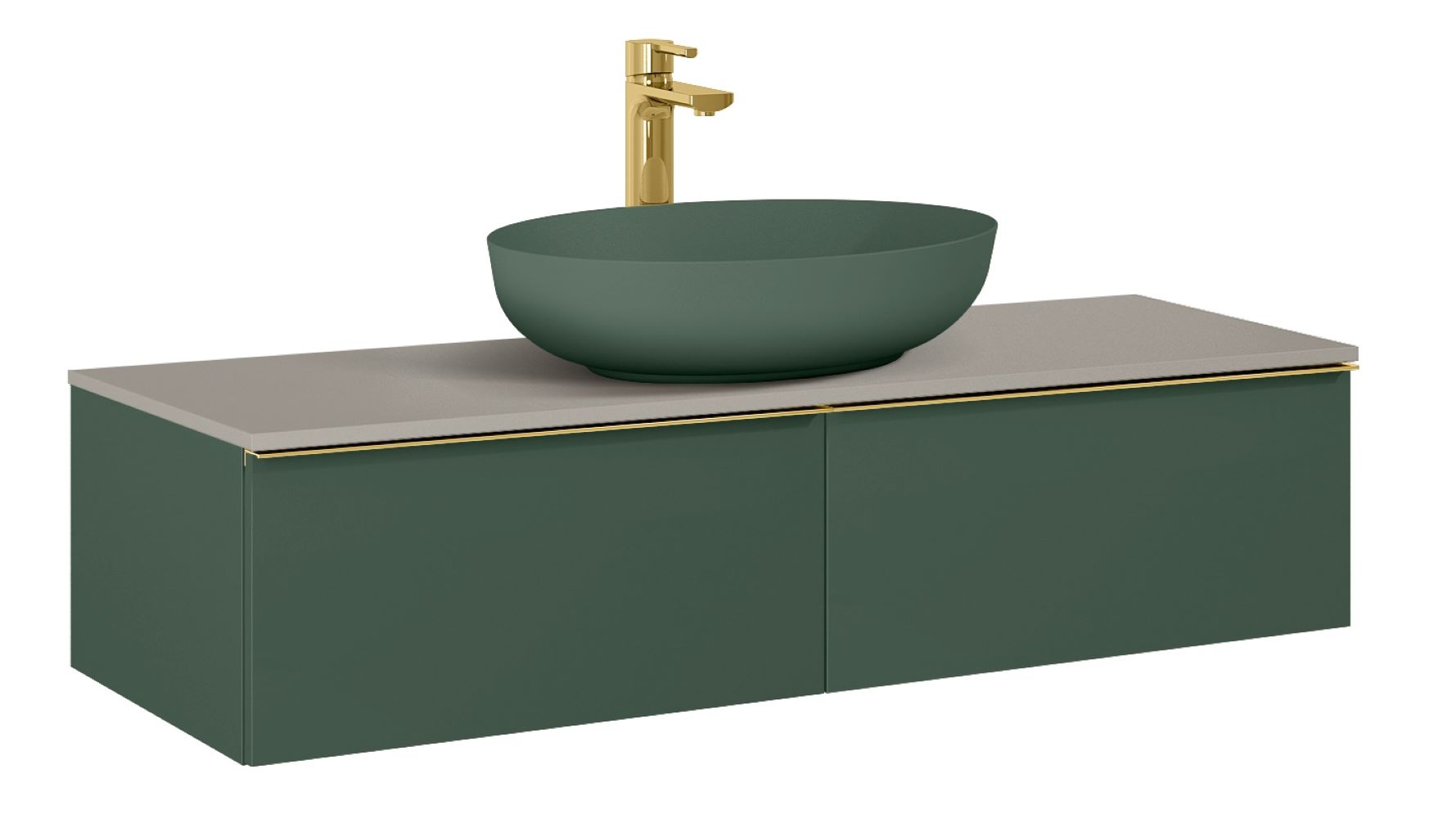 Elita Look Slim szafka 120x44,9x31,8 cm podumywalkowa wisząca forest green matt RE081204027010