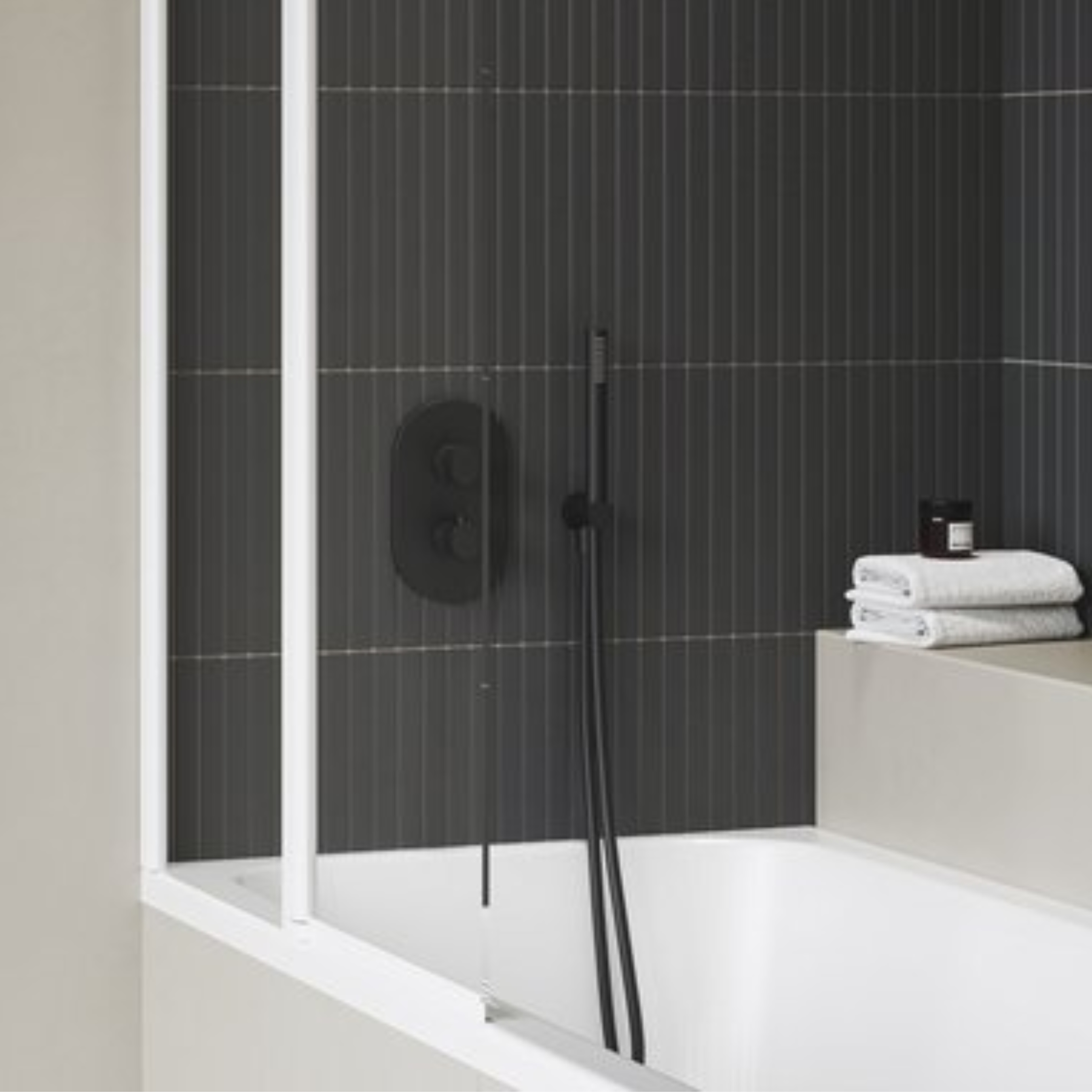 Ravak Chrome II bateria wannowo-prysznicowa podtynkowa z termostatem czarna X070467