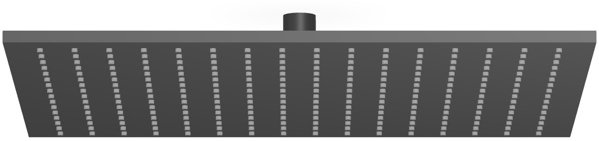 Zucchetti deszczownica 40x40 cm kwadratowa czarna Z94270.N6