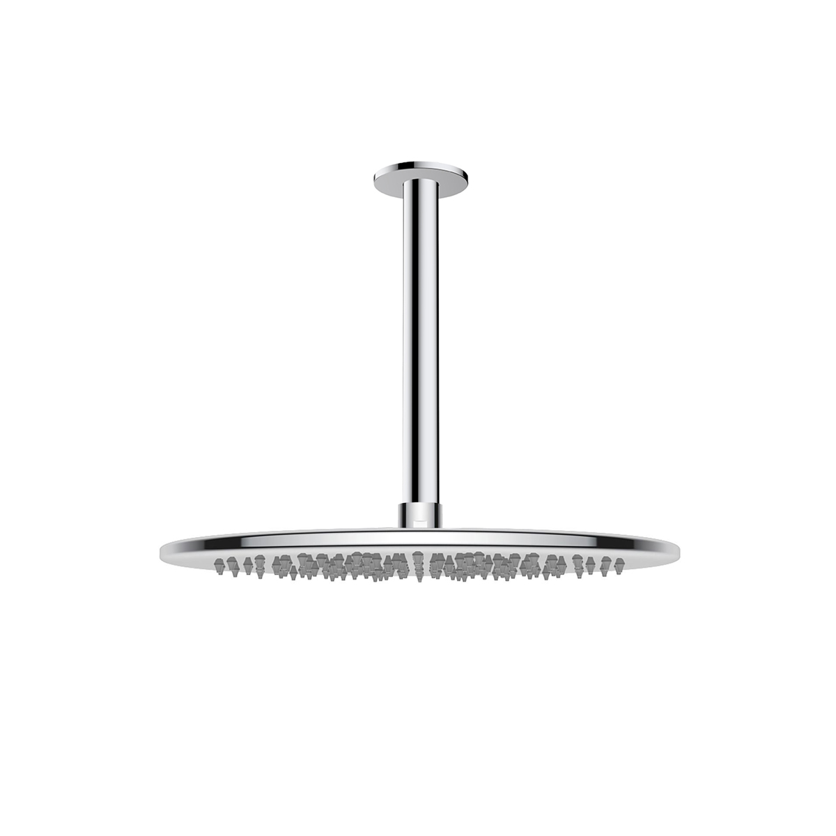 Oltens Sondera deszczownica 30x30 cm okrągła z ramieniem sufitowym Aera chrom 36090100