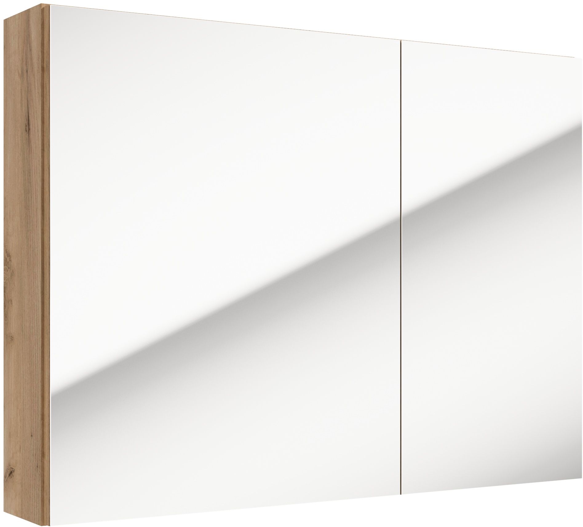 Defra Salsa szafka E80 80x15x60 cm z lustrem dąb craft złoty 242-E-08003