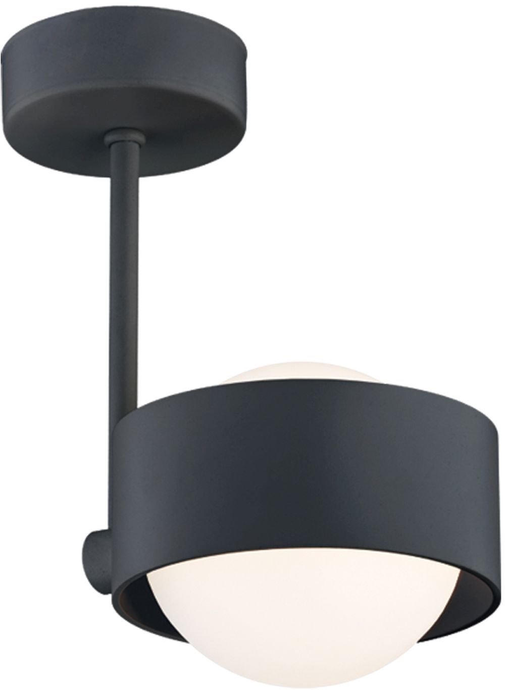 Argon Massimo Plus lampa podsufitowa 1x6W opal mat/czarny 8060