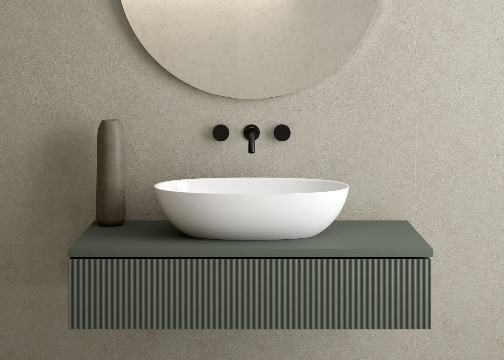 Ksuro 02 umywalka 60x36 cm nablatowa owalna biała 20003000 - Wysyłka w 24h