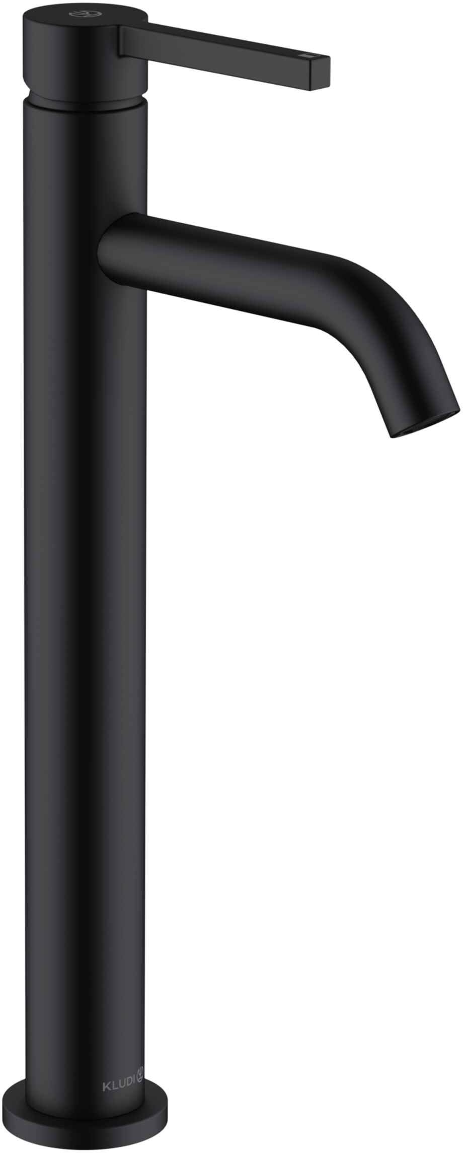 Kludi Nova Fonte Pura bateria umywalkowa stojąca czarny mat 202983915