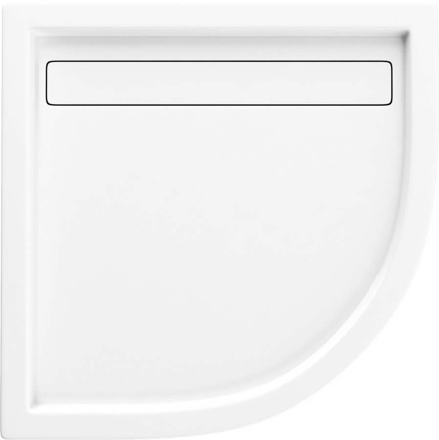 Schedpol Camparo brodzik 90x90 cm półokrągły Stonicryl biały 3.084