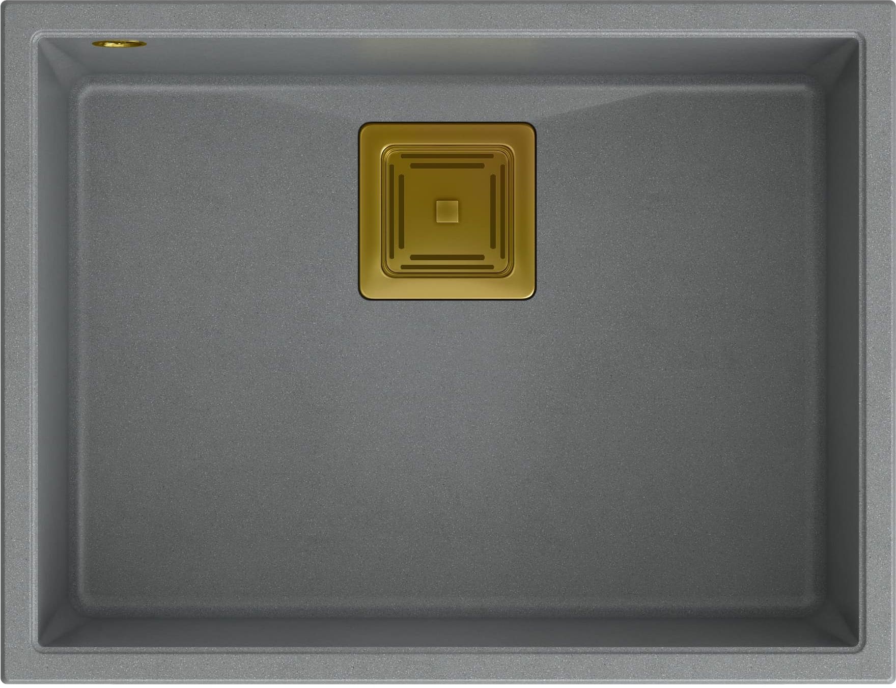 Quadron David 50 komora podwieszana 55x42 cm silver stone/złoty HQD5542U5-G1