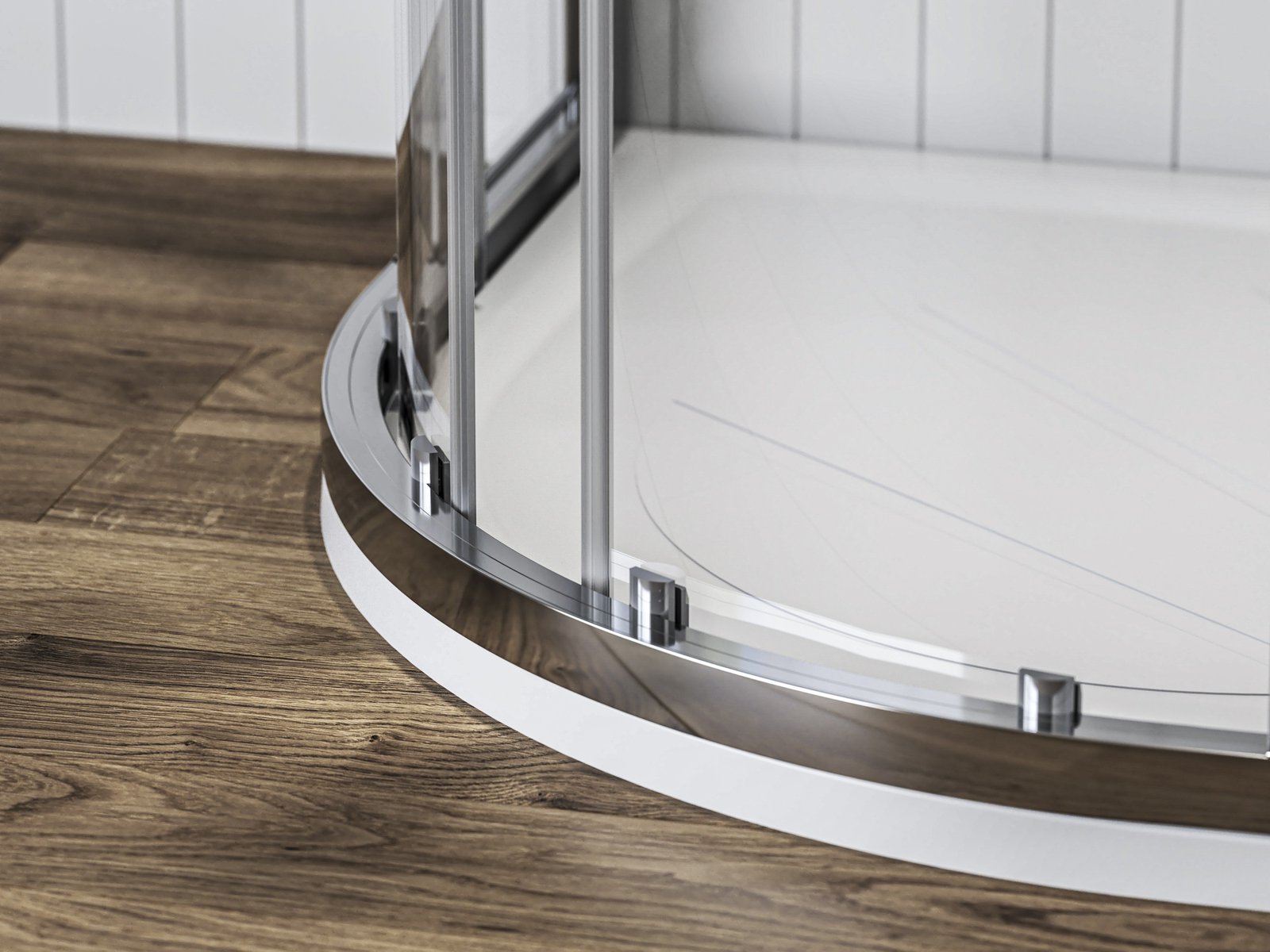 Ravak Blix II kabina prysznicowa NBLCP4 80x80 cm półokrągła bright alu/szkło przezroczyste 3BM40C00Z1