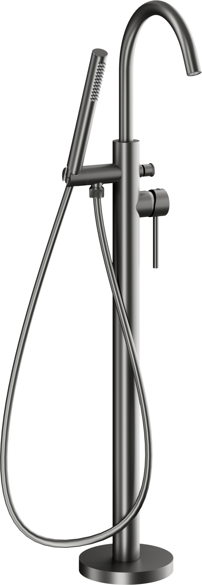 KFA Armatura Moza Gun Metal Grey bateria wannowo-prysznicowa wolnostojąca grafitowa 5035-510-61