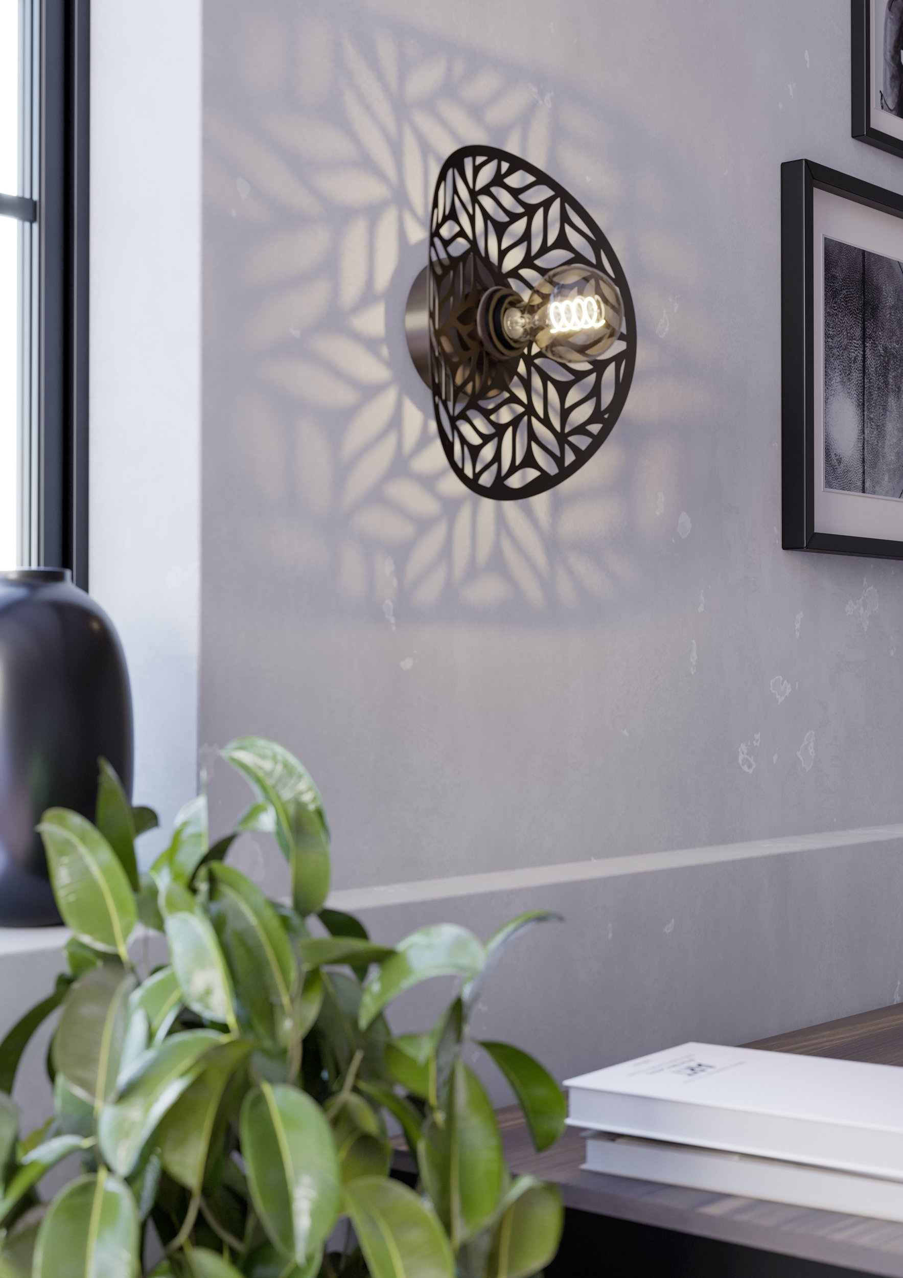 Eglo Swaby kinkiet 1x60 W brązowy 44125