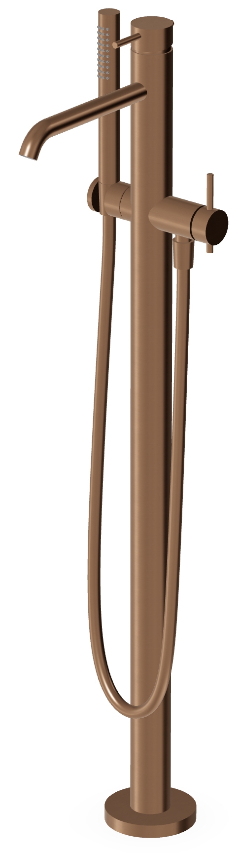 Zucchetti Helm bateria wannowo-prysznicowa brushed chocolate ZHE730.XP21