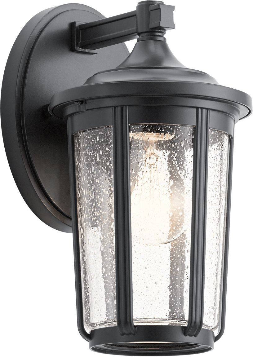 Quintiesse Fairfield kinkiet zewnętrzny 1x60 W czarny-przezroczysty QN-FAIRFIELD-M-BK