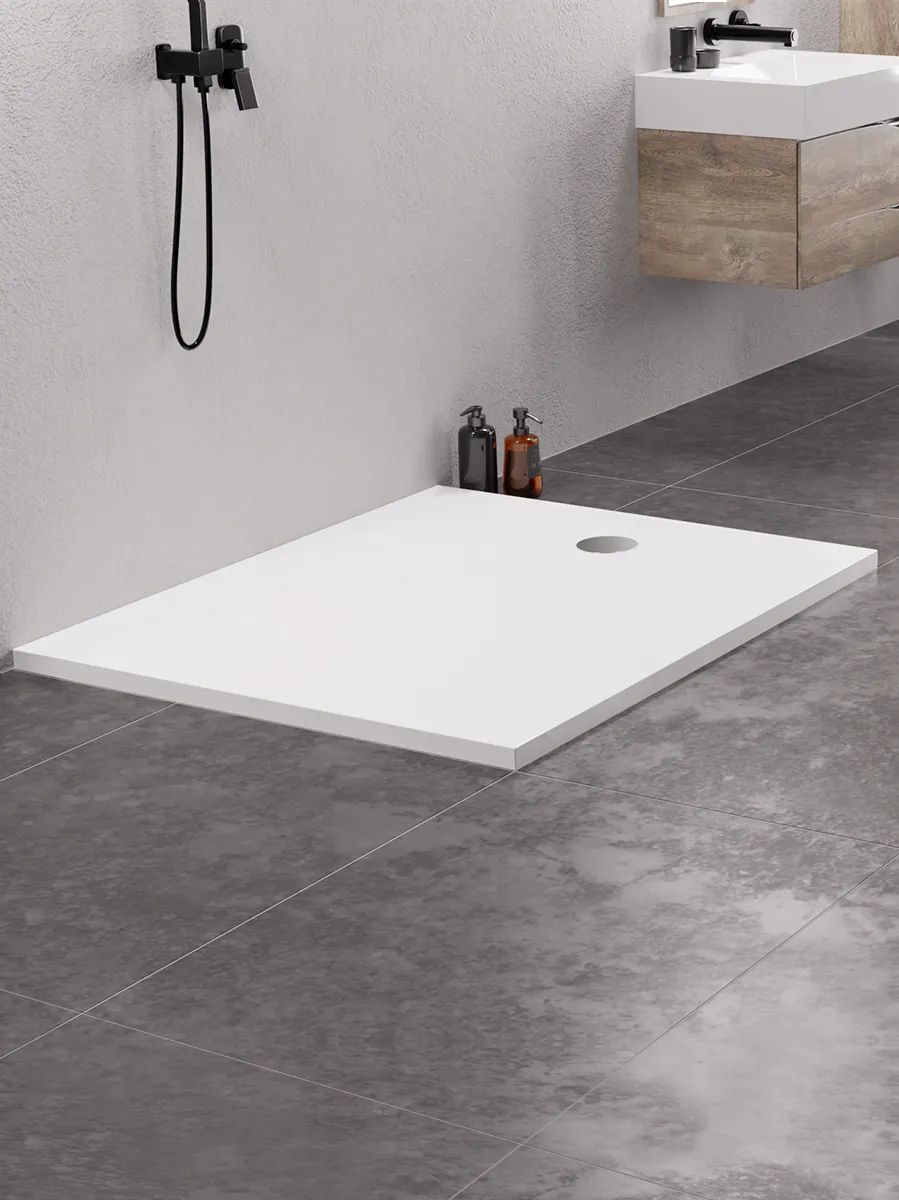 New Trendy Nex brodzik prostokątny 140x90 cm biały B-0465