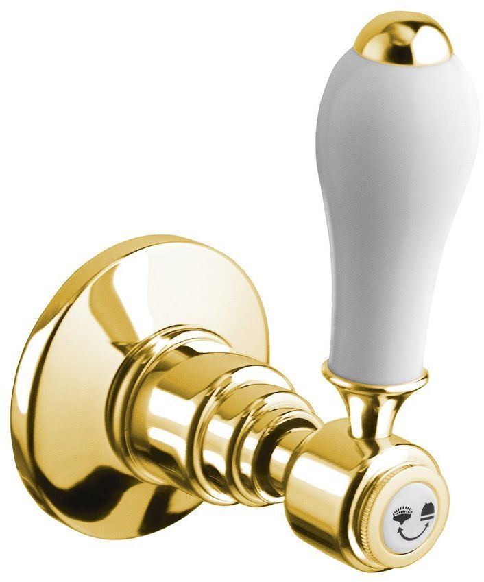 Sapho Antea przełącznik podtynkowy dwukierunkowy złoto/biały DEVIN105