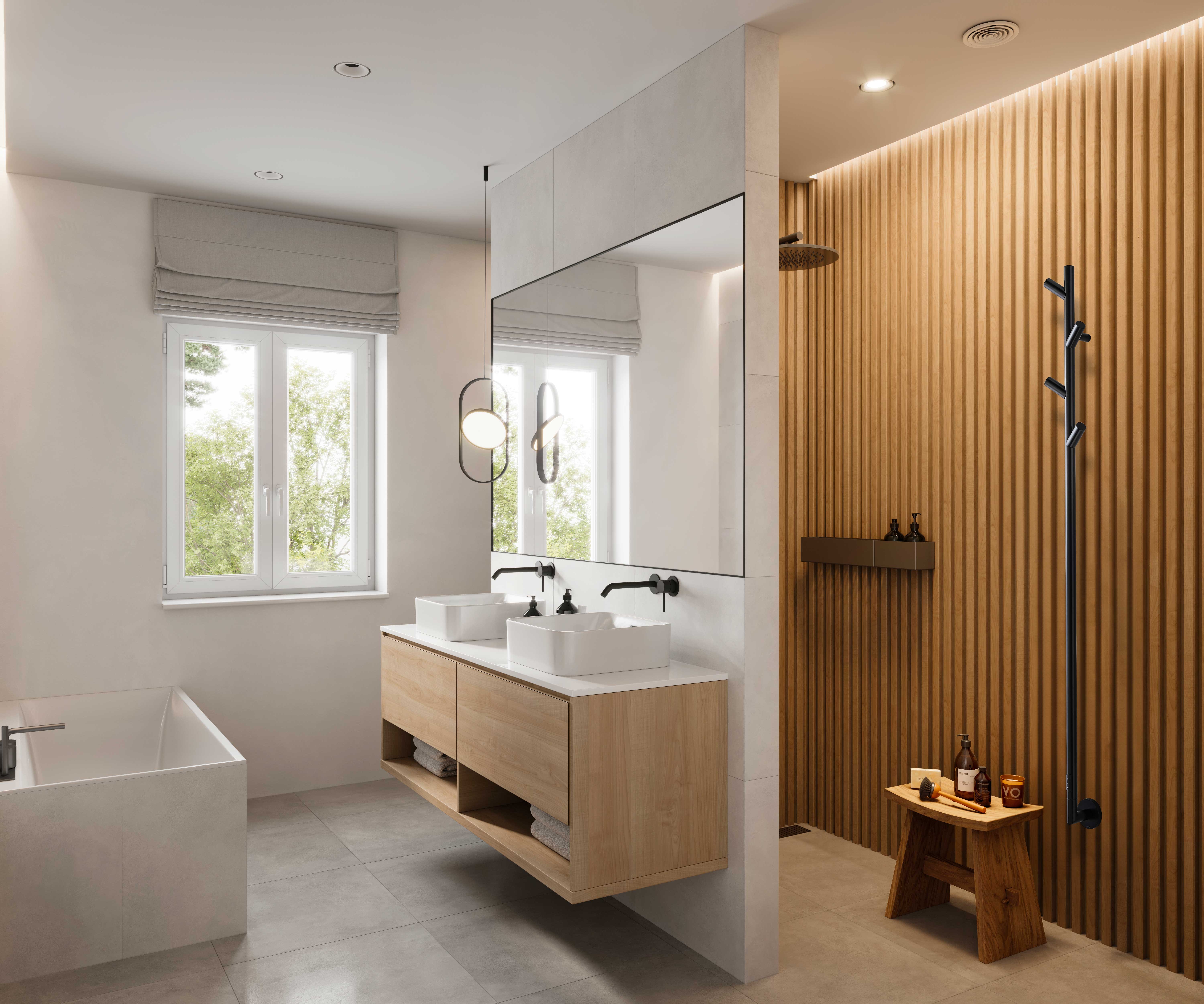 P.M.H. Lisa grzejnik elektryczny 170,8x9,1 cm czarny LS1B - Wysyłka w 24h