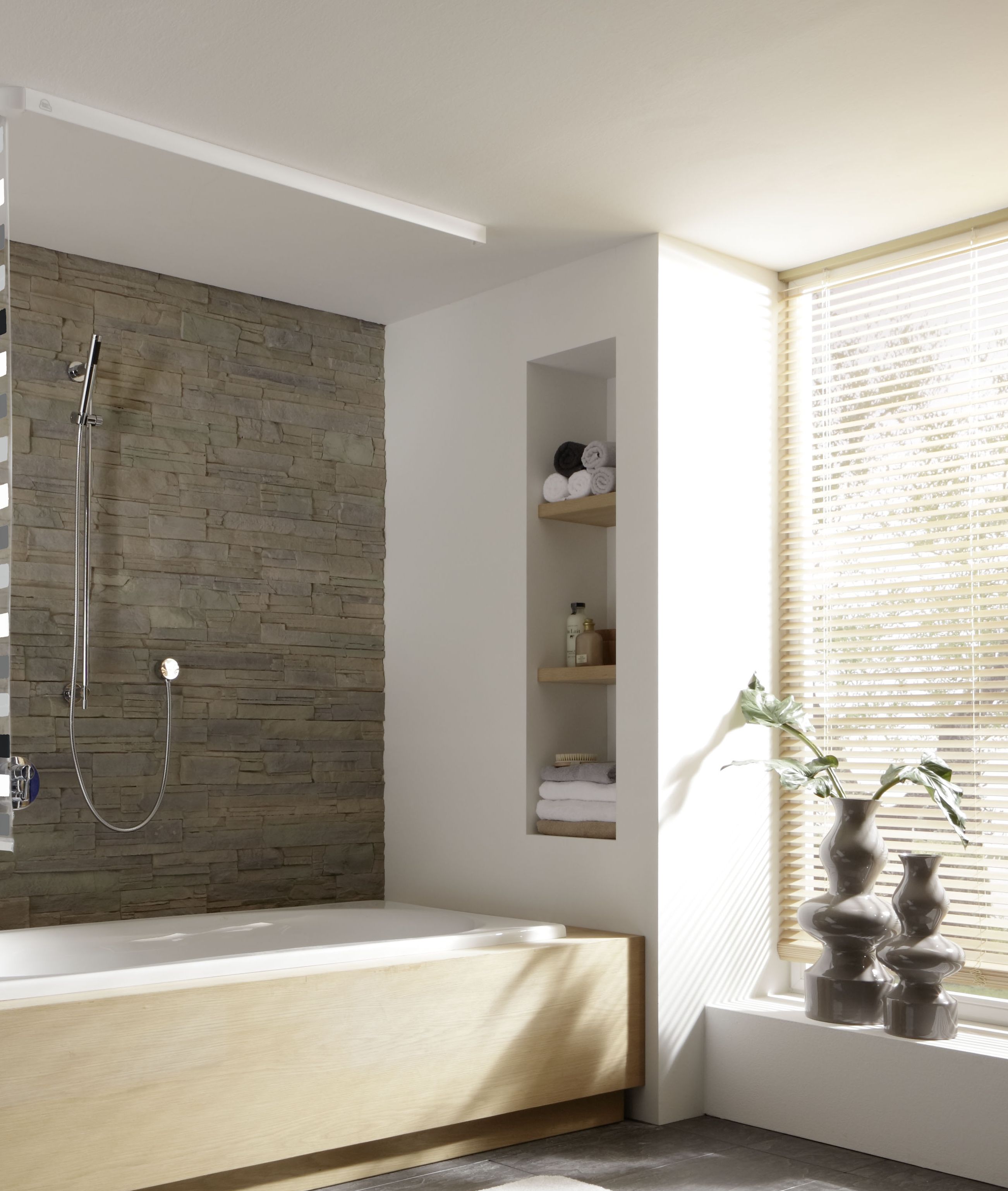 Kleine Wolke Duschrollo kaseta do rolety prysznicowej 132 cm pusta biała 3320100746 - Wysyłka w 24h