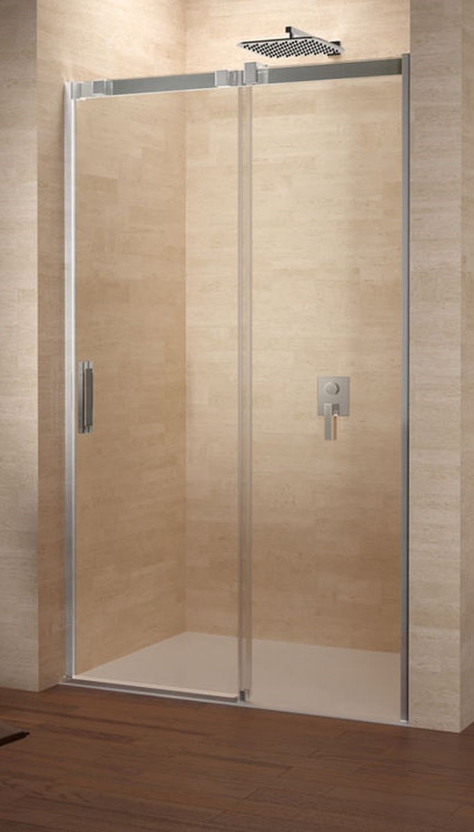 Riho Ocean drzwi prysznicowe 120 cm wnękowe chrom błyszczący/szkło przezroczyste G006002120