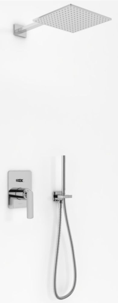 Kohlman Experience zestaw prysznicowy podtynkowy z deszczownicą 20 cm chrom QW210EQ20