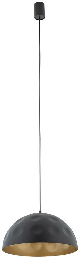 Nowodvorski Lighting Hemisphere lampa wisząca 1x25 W czarna-złoty satynowy 10703