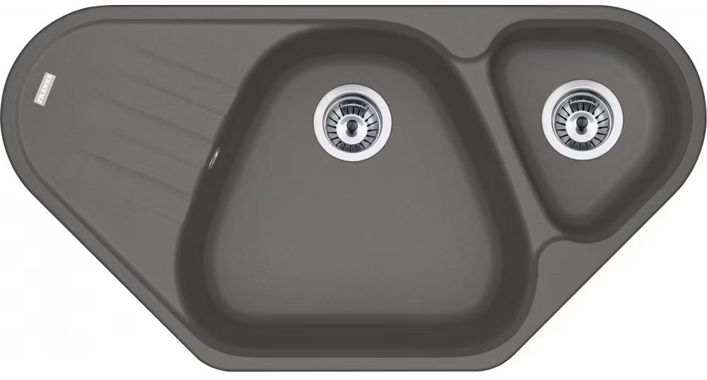 Franke Antea AZG 661-E zlewozmywak 96x50 cm Fragranite lewy kamienny szary 114.0676.229