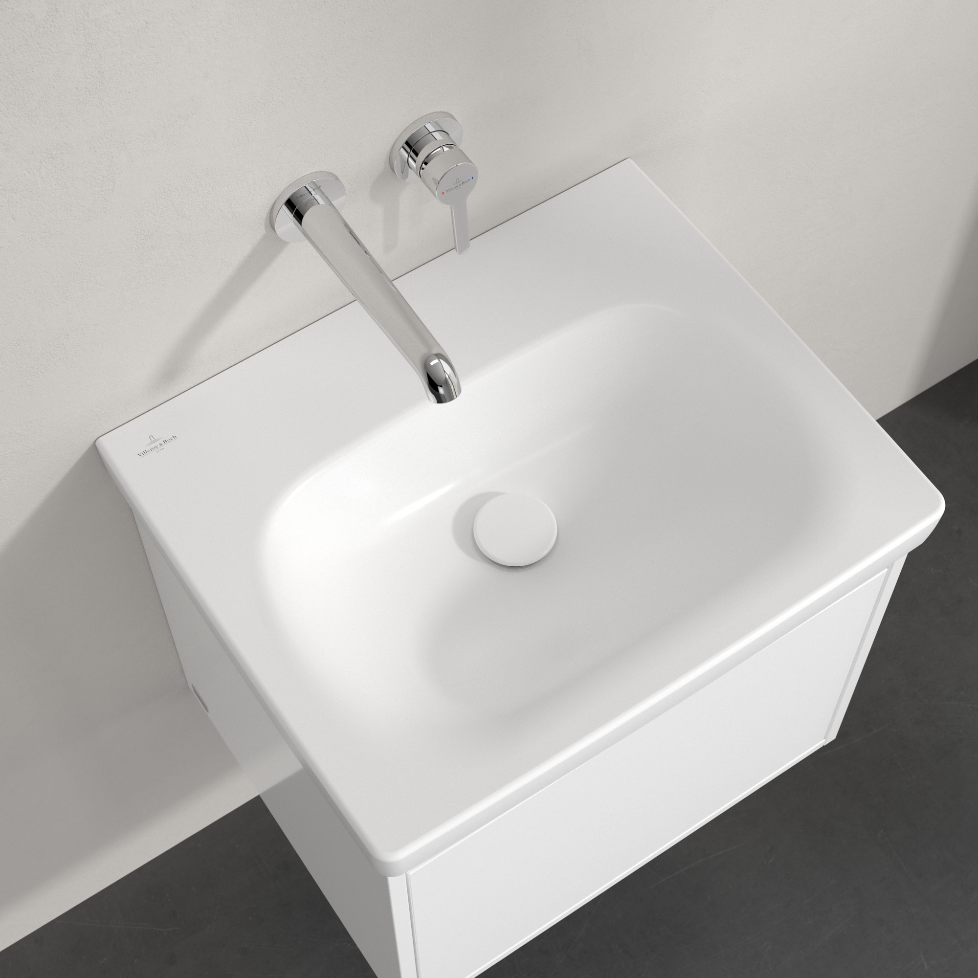 Villeroy & Boch Skyla umywalka 55x44,5 cm prostokątna meblowa CeramicPlus Stone White 5A5158RW