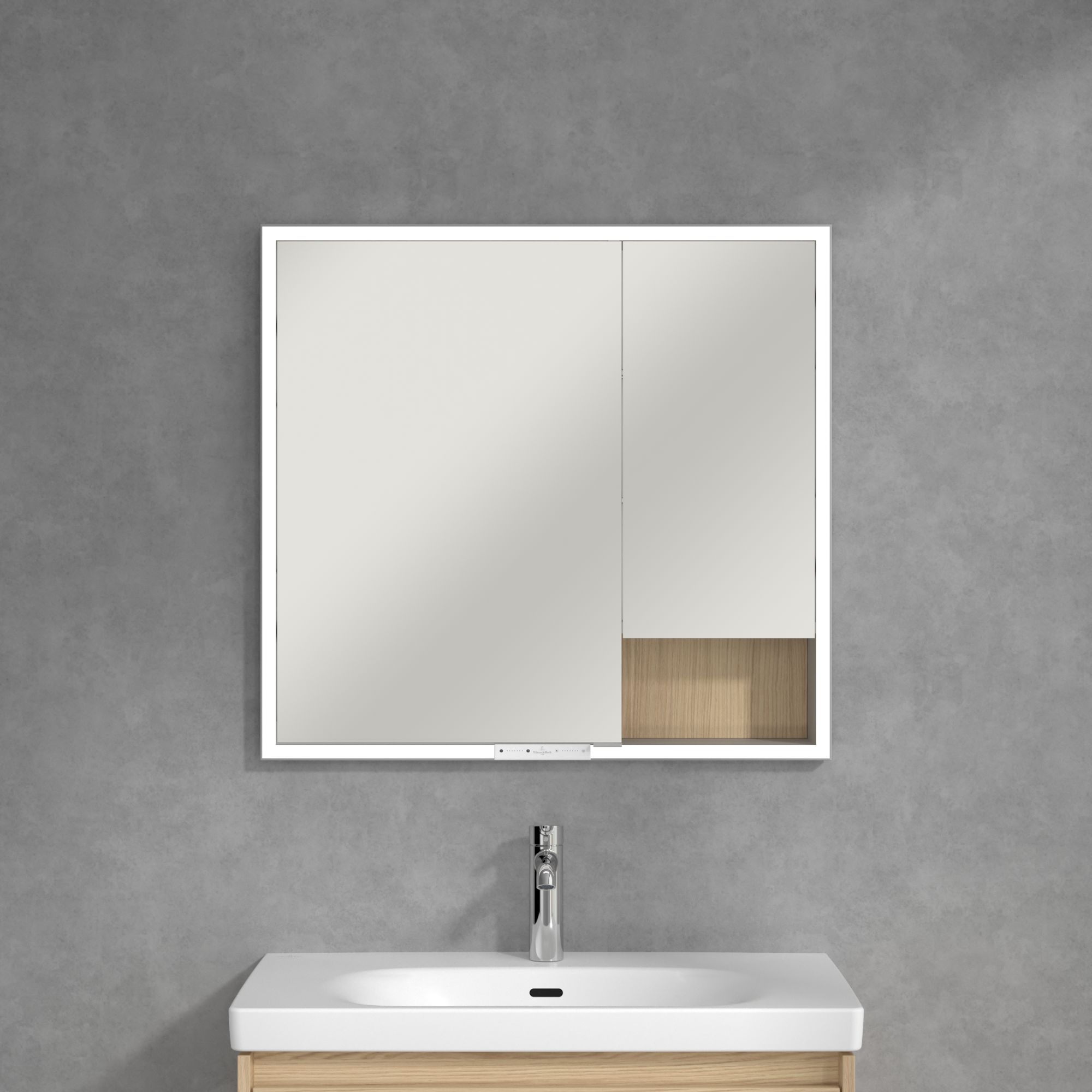 Villeroy & Boch My View+ szafka 80x16,8x75 cm z lustrem nordic oak A48280VJ