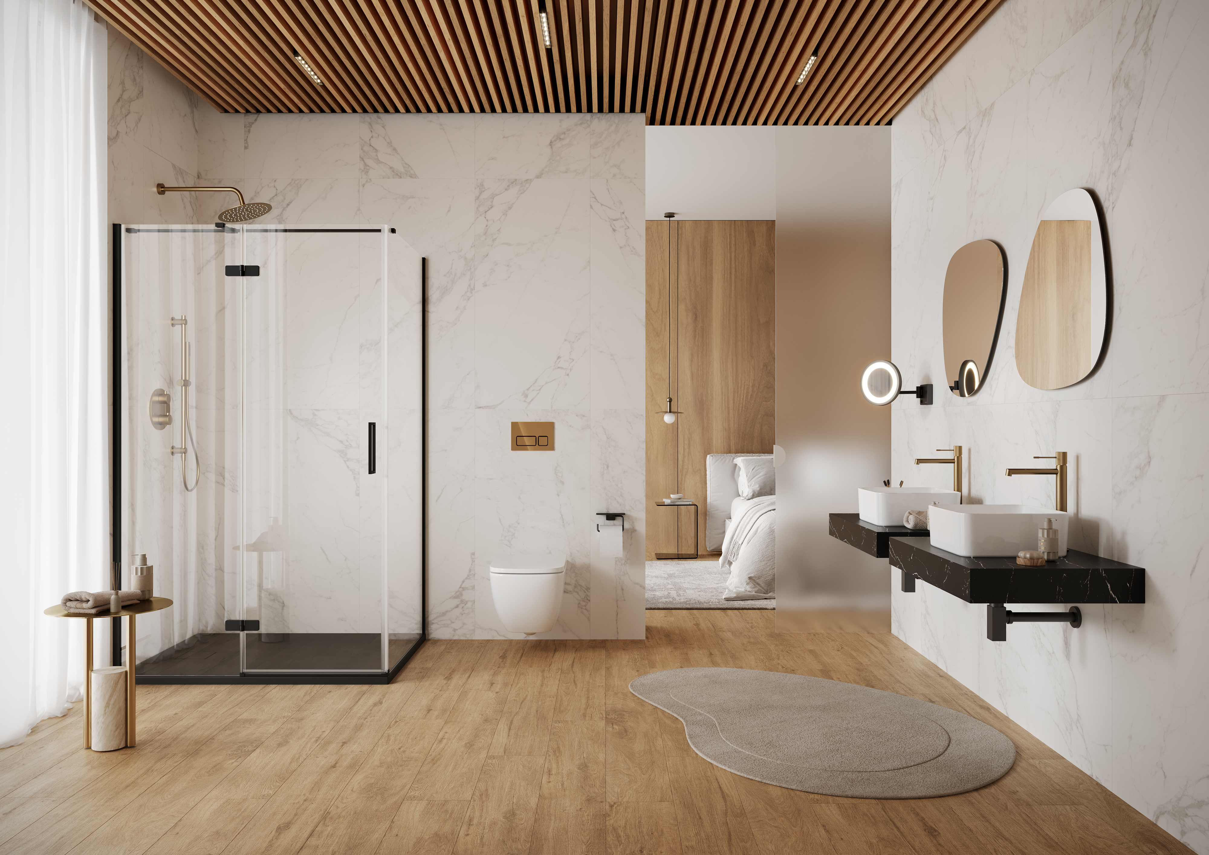 Cersanit City kabina prysznicowa 120x90 cm prostokątna lewa czarny mat/szkło przezroczyste S584-091 - Wysyłka w 24h