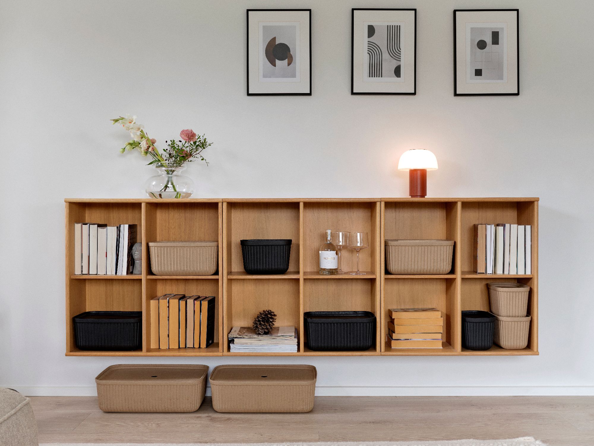 Zone Denmark Pulp pojemnik łazienkowy brązowy 31776