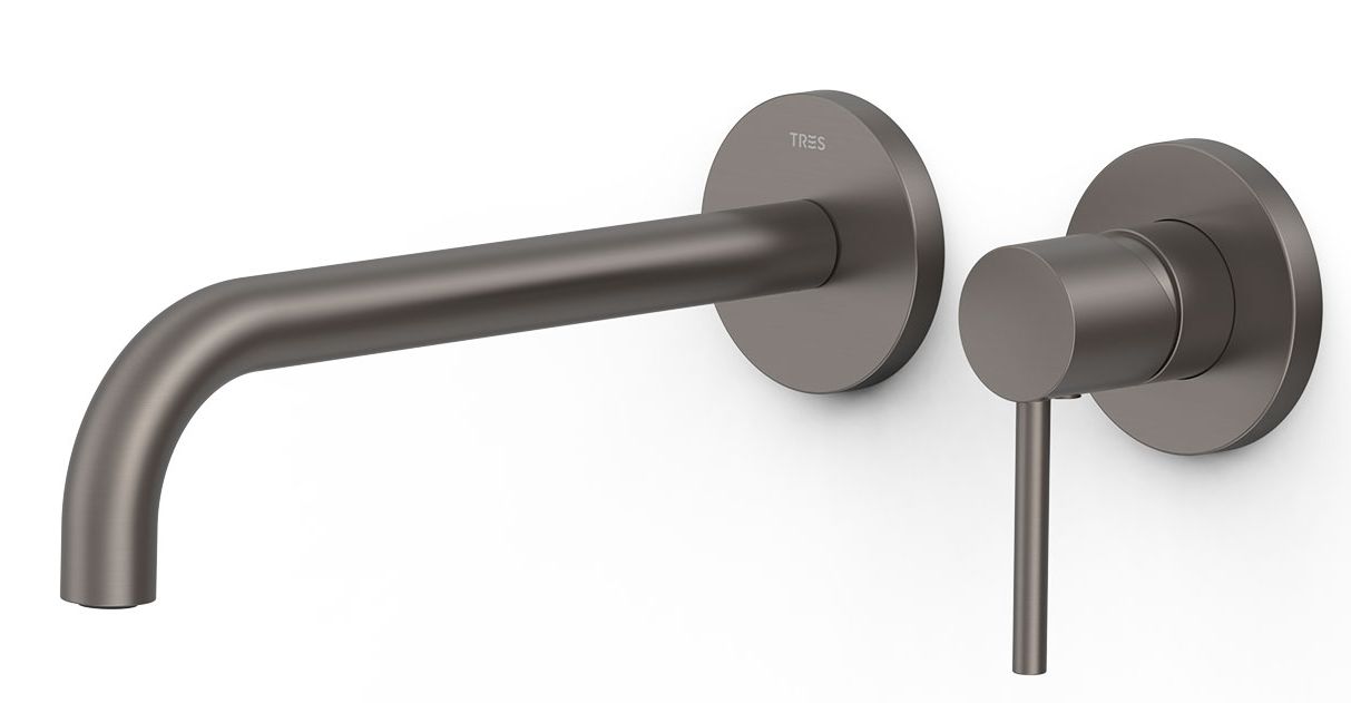 Tres Study bateria umywalkowa podtynkowa grafit 26230022GR