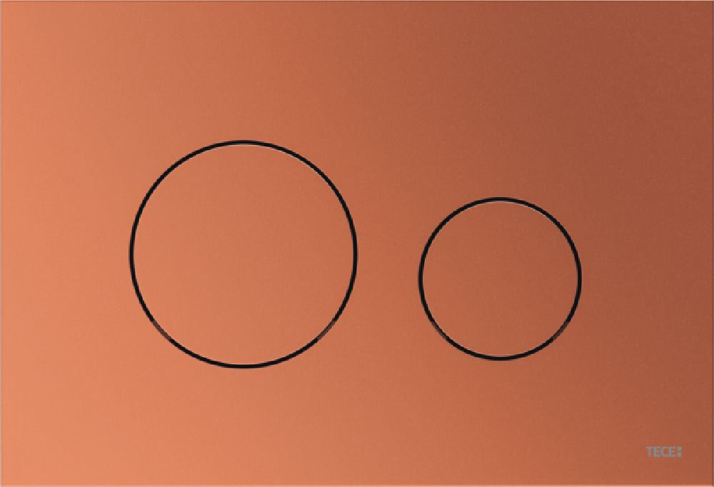 Tece Loop przycisk spłukujący do WC czerwony brąz metaliczny 9240937