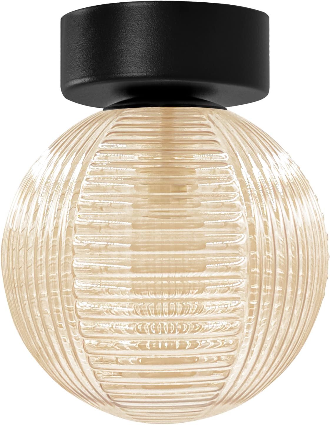 Kaja Giro lampa podsufitowa 1x10 W czarna-bursztynowa K-5686