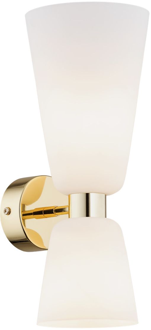 Argon Reno kinkiet 2x7W opal mat/mosiądz 1034