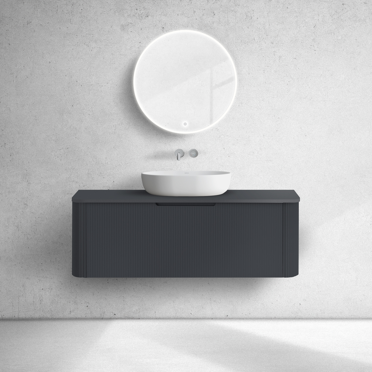 Oltens Hamnes blat naszafkowy 120 cm czarny mat 63015300 - Wysyłka w 24h