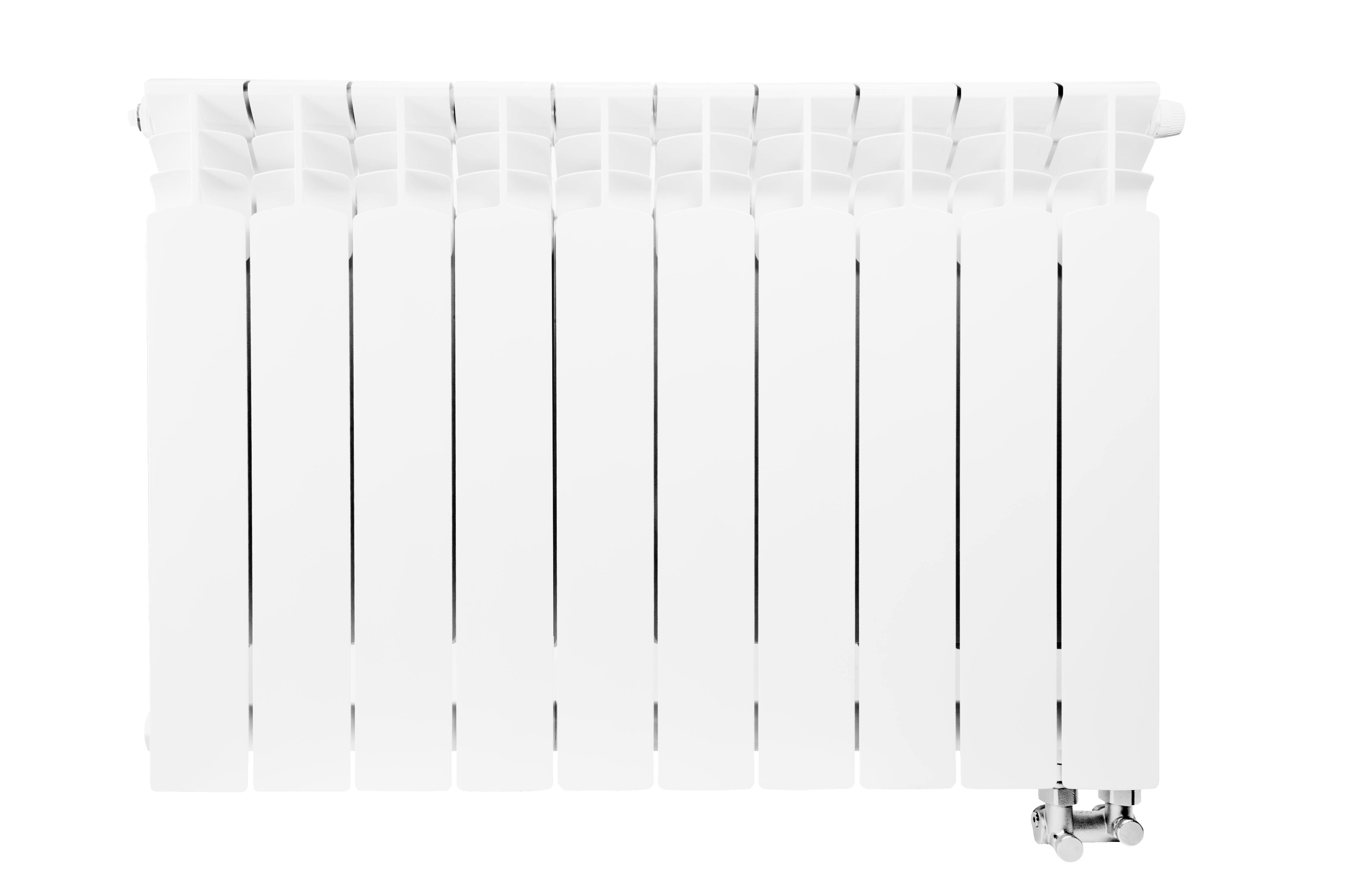 KFA Armatura G500F grzejnik dekoracyjny 64,4x57,2 cm podłączenie dolne biały 789-081-44