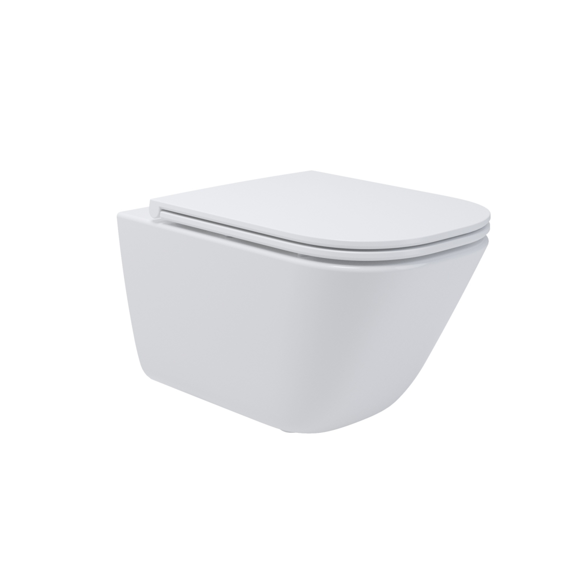 Zestaw Oltens Hadsel Stille miska WC wisząca PureRim z deską wolnoopadającą Slim biała 42045000 - Wysyłka w 24h