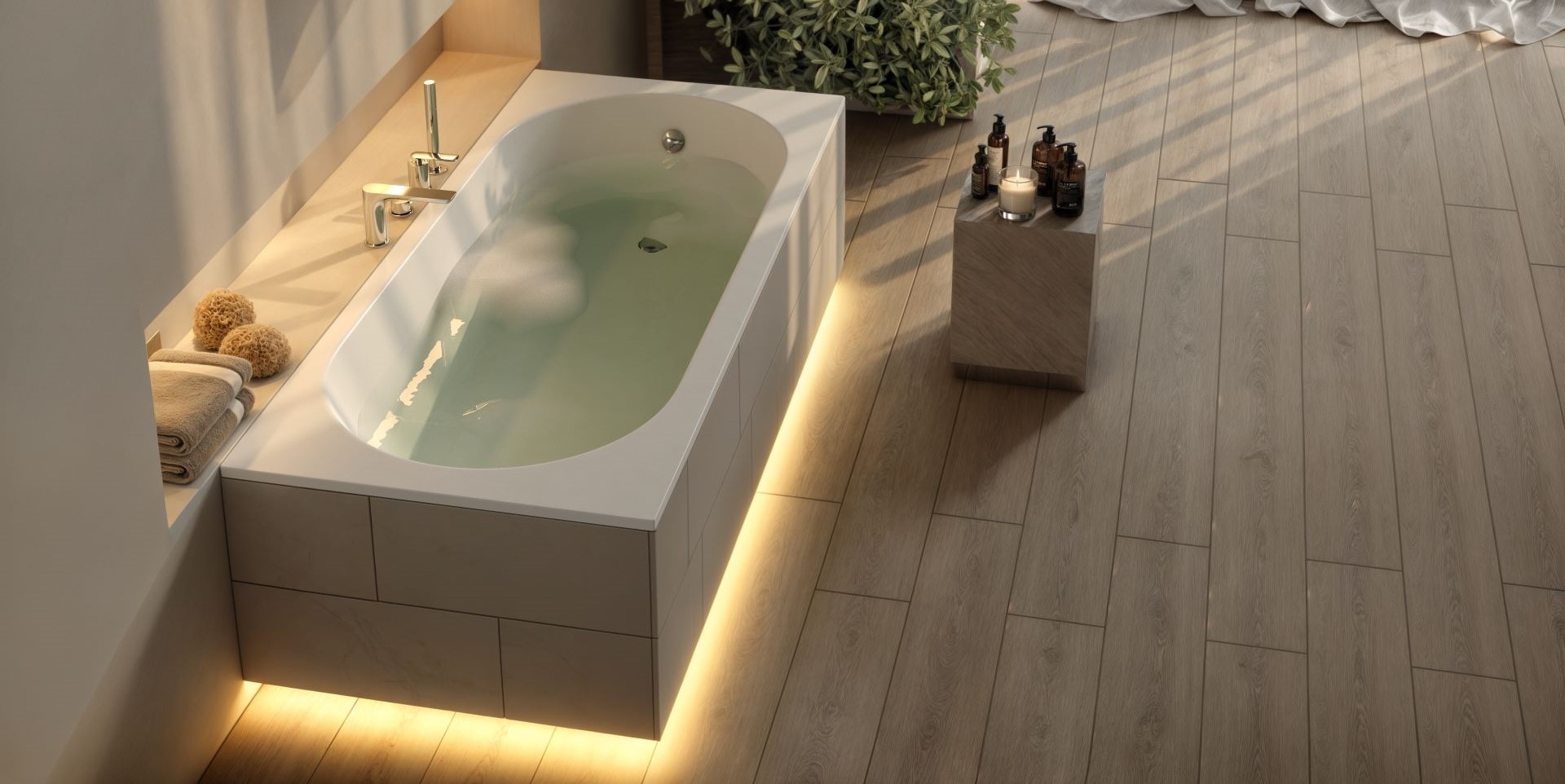 Schedline Artemis wanna z nośnikiem 170x75 cm biała 3WSP.AS1P-17075