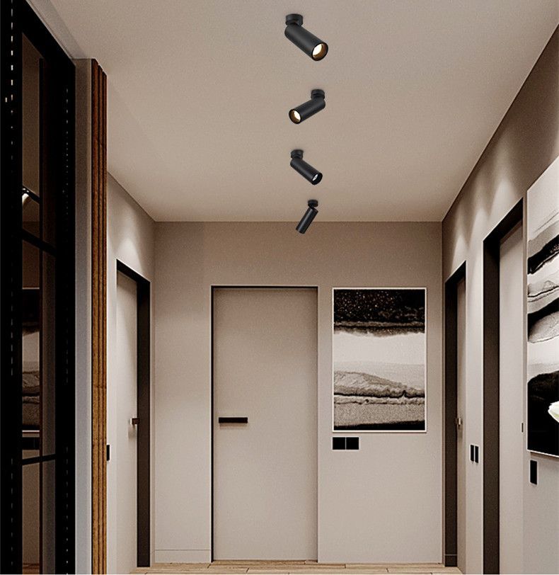 Abigali Commercial lampa podsufitowa 1x12W LED czarna LWQT-B-12-24WW-DIM