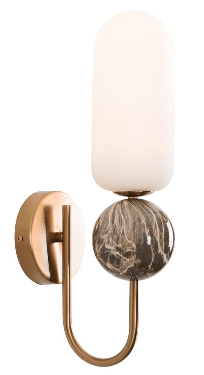 MaxLight Nova kinkiet 1x7 W biały-złoty W0380 - Wysyłka w 24h