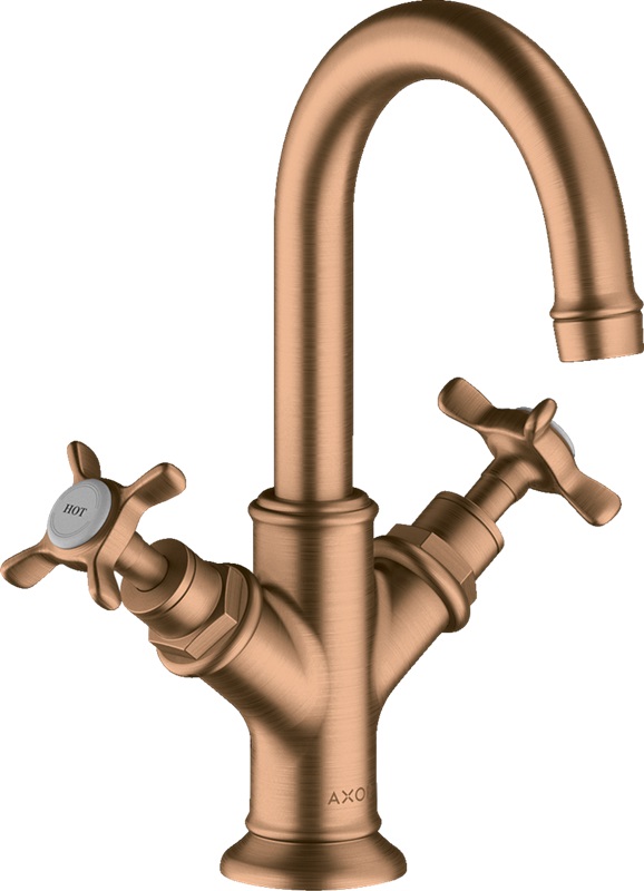 Axor Montreux bateria umywalkowa stojąca EcoSmart brąz szczotkowany 16505140