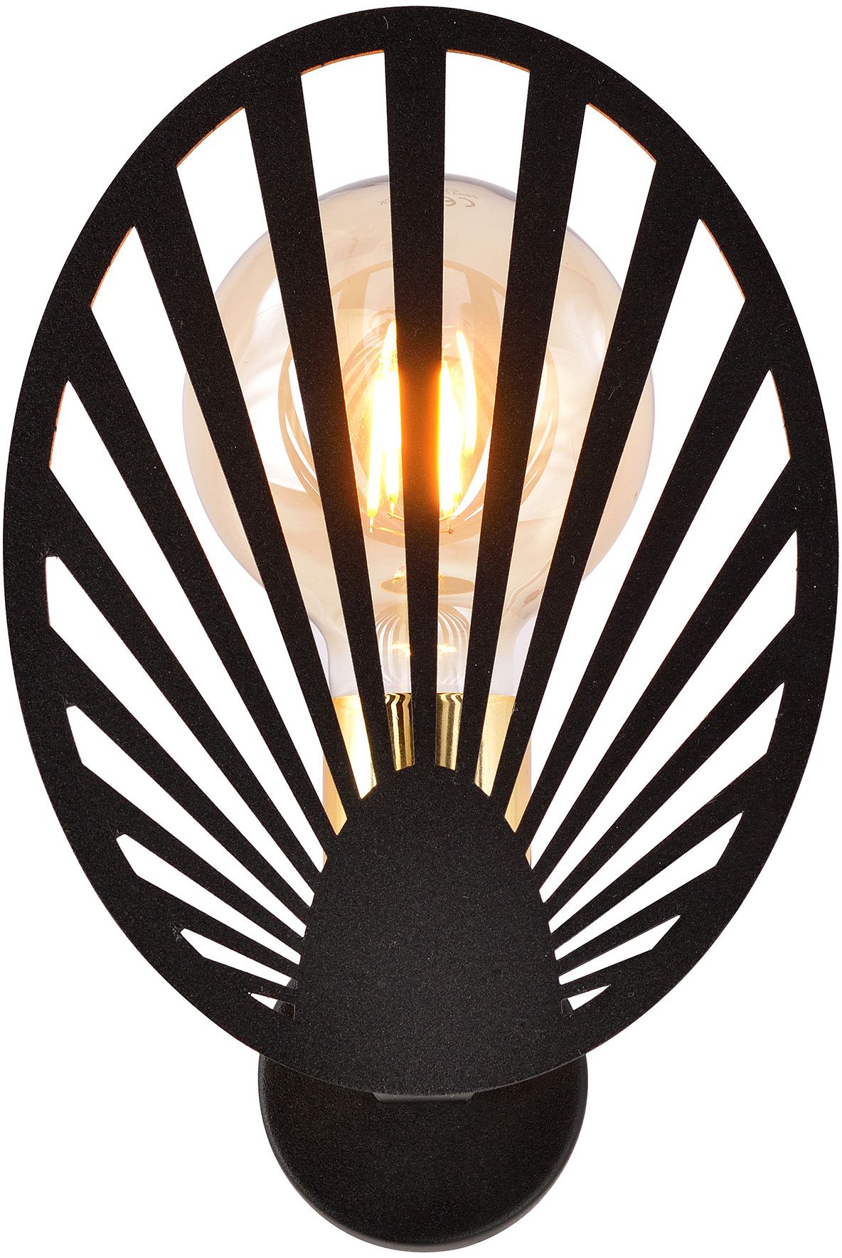 Emibig Playa kinkiet 1x15 W czarny-złoty 1146/K1