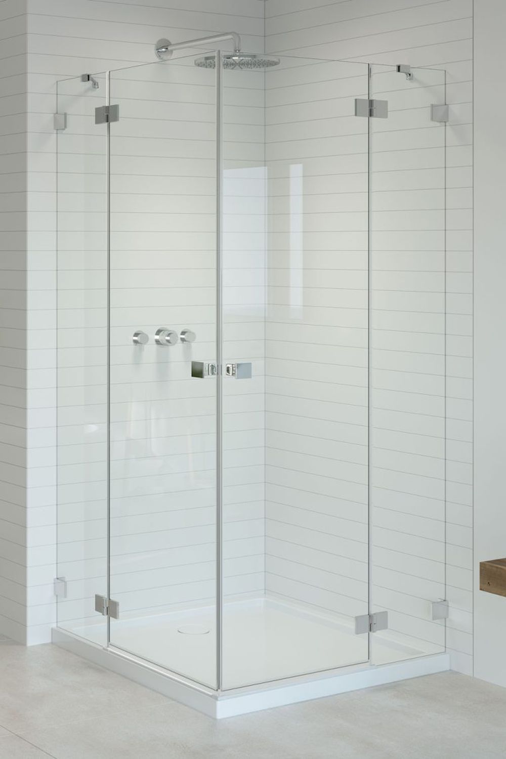 Radaway Essenza Pro KDD kabina prysznicowa część lewa 100x100 cm kwadratowa 10096100-01-01L