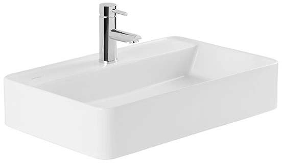 Sanindusa Sanlife umywalka 60x40 cm prostokątna ścienna biała 136910004