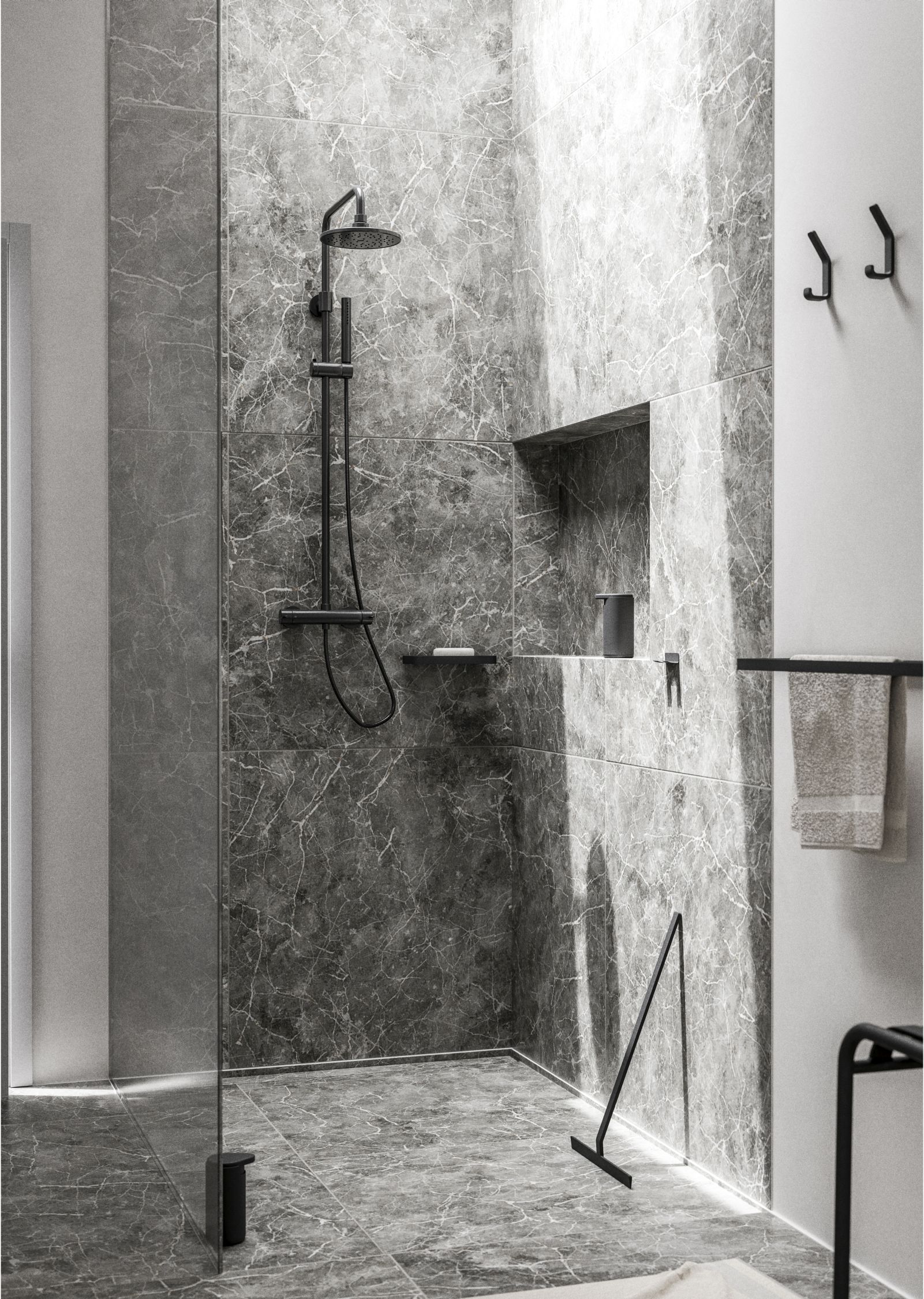 Zone Denmark Rim uchwyt na ręczniki czarny 14640 - Wysyłka w 24h