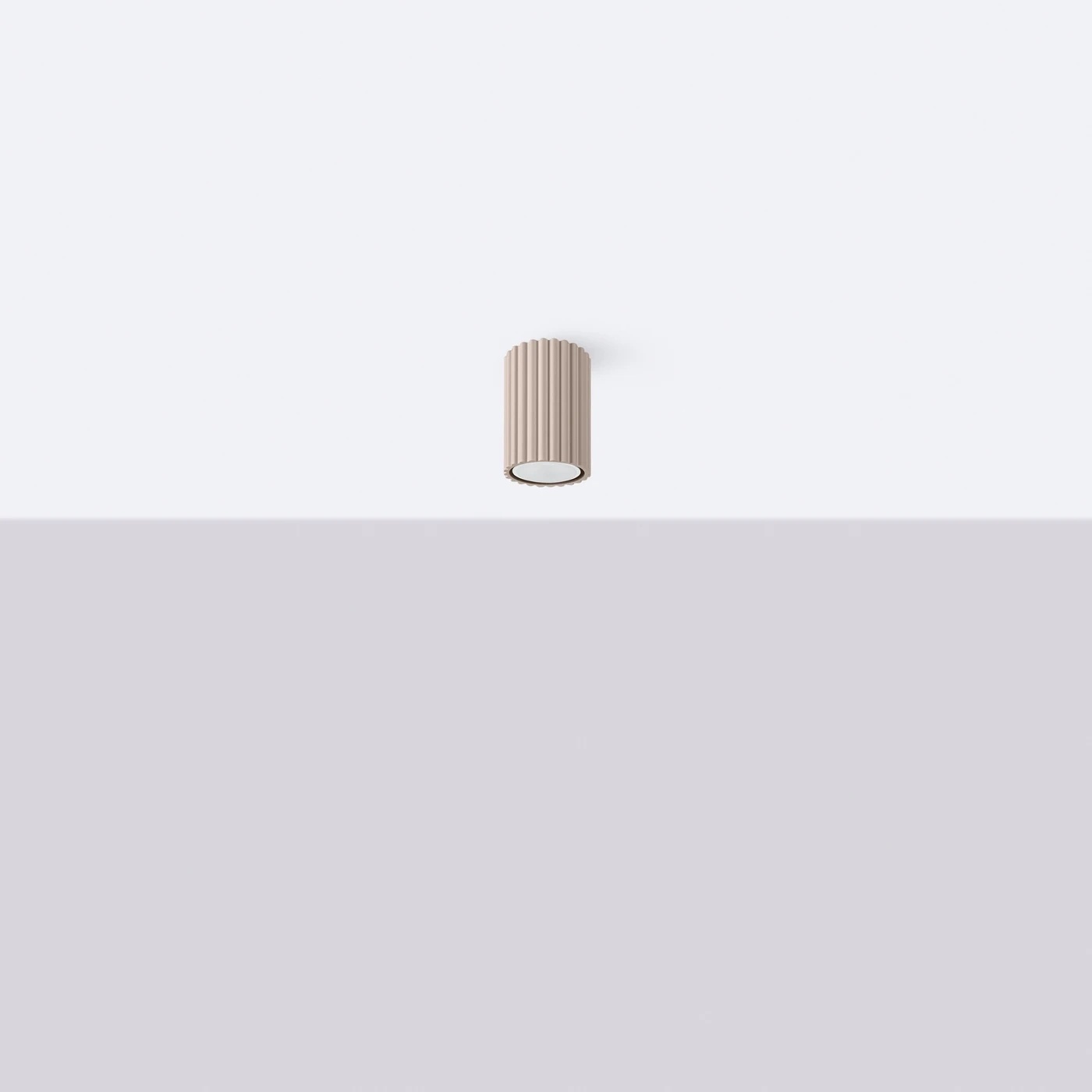 Sollux Lighting Karbon lampa podsufitowa 1x10 W kaszmirowa SL.1758